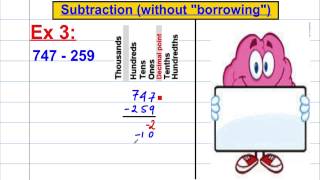 Subtraction without quotborrowingquot [upl. by Hakym]