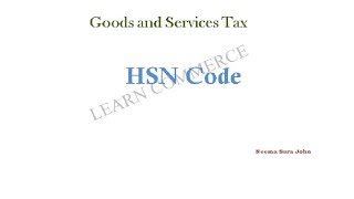 HSN Code under GST Malayalam [upl. by Frangos]