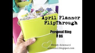 April Planner Flipthrough [upl. by Ahsoik]