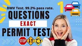 NEW 2022 Permit Exam for Drivers License PART 1Test Questions Actual DMVPASS 100 [upl. by Hayman341]