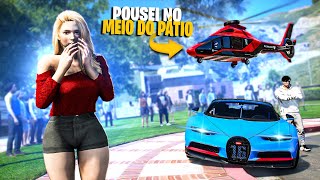 GTA V  VIDA DE BILIONÁRIO  FUI DE HELICÓPTERO PRA ESCOLA CHAMEI A ATENÇÃO Ep37 [upl. by Sandie917]