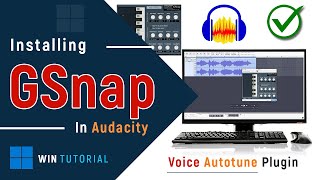 ✅ How to Install VST Plugin GSnap in Audacity on Windows PC  Voice Autotune Plugin [upl. by Aillil]