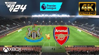 EA FC 24  Newcastle vs Arsenal  Premier League  NextGen  Series X 4K60FPS [upl. by Janean]