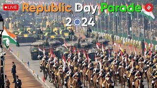 Republic Day Parade 2024 India Celebrates 75th Republic Day  26 January Parade [upl. by Arehc]