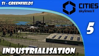 Cest lheure dindustrialiser Greenfields  5  Cities Skylines 2  FR [upl. by Nanoc]