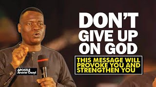 THIS APOSTLE AROME OSAYIS MESSAGE WILL PROVOKE YOU NOT TO GIVE UP ON GOD amp TAKE YOUR GROWTH SERIOUS [upl. by Lenz13]