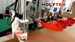 CNC LOCK HOLE DRILLING MACHINE [upl. by Ilhsa]