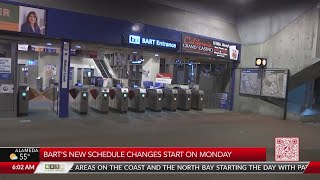 Big changes to BART service schedule starting Monday [upl. by Deborath]