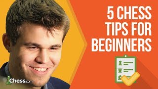 Magnus Carlsens 5 Chess Tips For Beginning Players [upl. by Nanyk384]