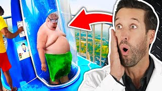 ER Doctor REACTS to Most INSANE Water Slide Fails [upl. by Porte]