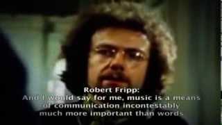 King Crimson  Interview Fr  Eng subs 1973 [upl. by Nylarahs118]