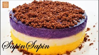 Sapin Sapin  How to Make Mini Sapin Sapin  Meryendang Pinoy Recipe [upl. by Kelbee]