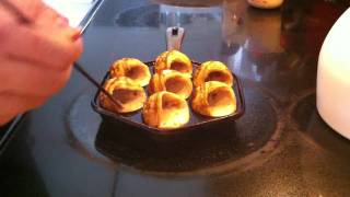 Cooking Aebleskiver [upl. by Salome]