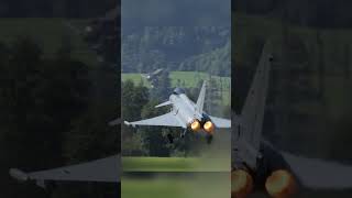 EuroFighter IMPRESSIVE TakeOff and Pull Up at ZigAirMeet Short short [upl. by Nylahs]