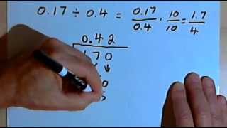 Dividing Decimals 12748 [upl. by Dnaltroc341]