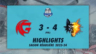 Gothiques dAmiens 34 prl Brûleurs de Loups de Grenoble  Highlights  Synerglace Ligue Magnus [upl. by Ahsienak]