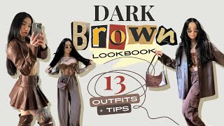 The Ultimate Dark Brown Lookbook 13 Outfits amp TIPS for Stylish Monochrome Looks 🤎 [upl. by Cate698]