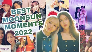 ALL the Best Moonsun Moments 2022 Moonbyul and Solar 2022 Compilation [upl. by Iohk]