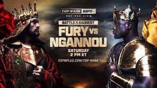 TYSON FURY VS FRANCIS NGANNOU LIVESTREAM FIGHT NIGHT COMPANION amp PLAY BY PLAY [upl. by Ateekan501]