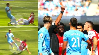 Granit Xhaka Red Card vs Mancity  Is it A Harsh decision [upl. by Nuncia]