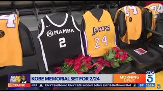 Kobe Gianna Bryant Public Memorial Set for Symbolic Date of 22420 at Staples Center [upl. by Starks]