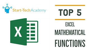 EXCEL Mathematical functions  SUM AVERAGE RAND MIN and MAX [upl. by Akineg]