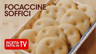 FOCACCINE SOFFICI di Benedetta Rossi  Ricetta TV Fatto in Casa per Voi [upl. by Beatty]