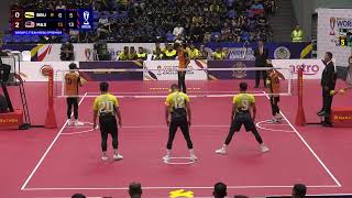 Brunei vs Malaysia  Group C  Team Regu  Premier  ISTAF Sepaktakraw World Cup Kuala Lumpur 2024 [upl. by Ilehs]