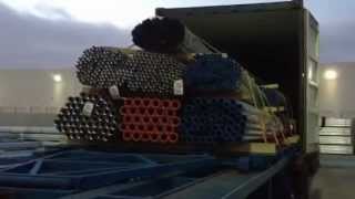 How to Unload Pipe SAFELY amp EFFICIENTLY from an Intermodal Container [upl. by Ytissahc]