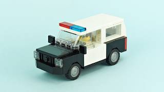 LEGO Sheriff Car MOC Building Instructions [upl. by Anhcar]