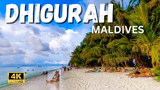 DHIGURAH  MALDIVES  WALKING TOUR [upl. by Ellora]