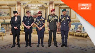 Istiadat pertabalan Agong persembah warkah persilaan kepada Sultan Brunei [upl. by Berthe971]