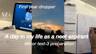 Study with me  neet 2025 aspirant  first year dropper  a day in my life as a neet aspirant 💌 [upl. by Aicile]