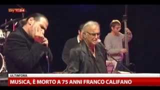 Franco Califano è Morto 75 anni il cantore di poveri e borgate 30032013 [upl. by Ennaoj]