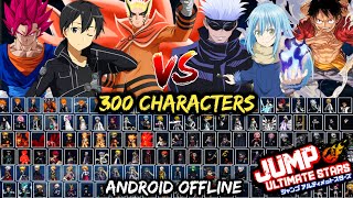 Jump Ultimate Battle Stars V6 Mugen 300 Characters Android Offline [upl. by Eseila]