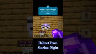 Helmet From Starless Night Into Vanilla Minecraft minecraft music animation [upl. by Atiuqiram]