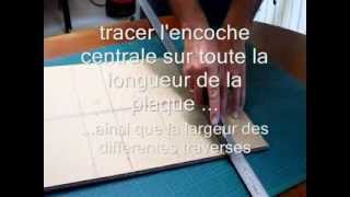 Tutoriel pour faire des meubles en cartonDécouper des traverses [upl. by Mel]