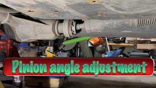 PINION ANGLE ADJUSTMENT AFTER LIFT KIT INSTALL [upl. by Pages]