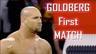 Bill Goldbergs first match on WCW Monday Nitro  Goldberg vs Hugh Morrus Nitro Debut Match [upl. by Burrton]