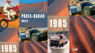 ParisDakar Rally 1985  Victory for Gaston Rahier and Patrick Zaniroli [upl. by Niroc597]