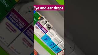 common eye and ear drops medical [upl. by Ellette]