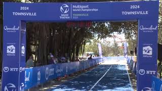 Townsville  Cross Duathlon World Championships Finish Line cam [upl. by Amadas481]