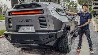 700 000 REZVANI VENGEANCE  810 HP Test drive and full review Road legal military truck [upl. by Syla]