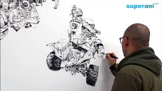 김정기 Kim Jung gi Drawing show in 포항 [upl. by Riki]