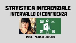 STATISTICA INFERENZIALE INTERVALLO CONFIDENZA EXCEL [upl. by Namie864]