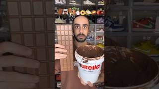 Food ASMR Eating a Giant Chocolate Bar 🍫 asmr food asmreating halal satisfying [upl. by Nirroc]