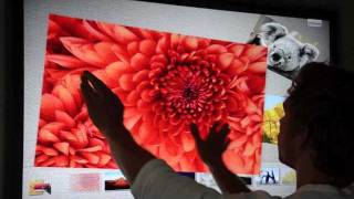 Visualplanet™ multitouch with Windows 7 Touch pack [upl. by Llevart]