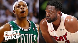 Dwyane Wade obviously had a better career than Paul Pierce  Stephen A  First Take [upl. by Borer]