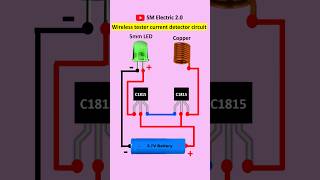 Wireless Current Detector Tester Circuit ⚡ shorts experiment diy electronic [upl. by Attehcram]