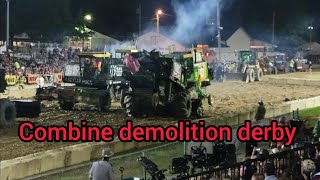 combine demolition derby at lorain county fair August 26 [upl. by Bordy]